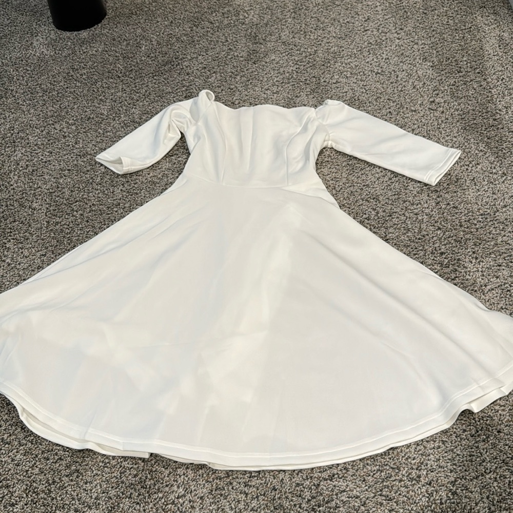 White dress off shoulder size s/m